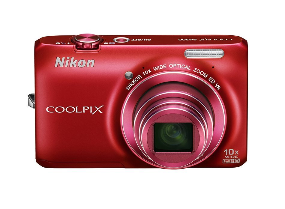 Nikon Digital Camera COOLPIX S6300 Red S6300RD [International Version, No Warranty] N4