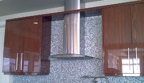 Faber Designer Collection TRAT36SS 36" Tratto Wall Mount Chimney Range Hood 600 CFM Internal Pro Blower 2 Halogen... N5