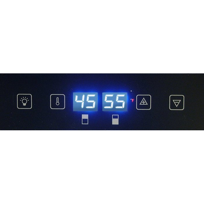 Vinotemp VNTVT-28-2Z-SSDST 28-Bottle Dual-Zone Connoisseur Series Wine Cooler, Stainless Steel N9