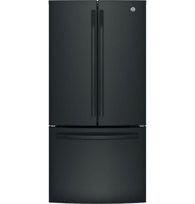 GE GNE25JGKBB French Door Refrigerator with 24.8 cu. ft. Total Capacity, in Black N7