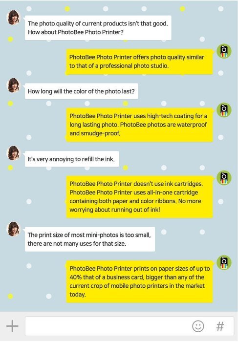 PhotoBee Portable Photo Printer-Pink