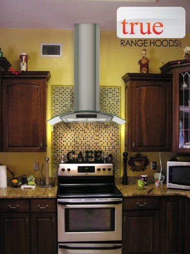36" Stainless Tempered Glass Range Stove Cooker Hood N2
