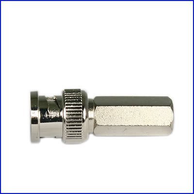 RioRand 100 PCS BNC Twist on connector RG59 Coax CCTV camera N2