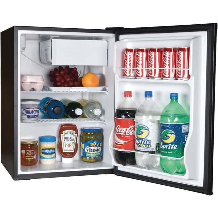 Haier ECR27B Energy-Star Refrigerator/Freezer, 2.7-Feet Cubic, Black