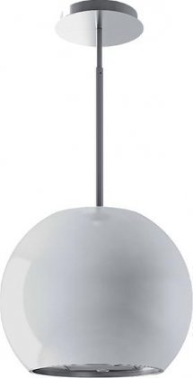 Best IM42I50W 20" Sphera Island Range Hood with 250 CFM Blower 2 Halogen Lights Mesh Grease and Charcoal Filter...