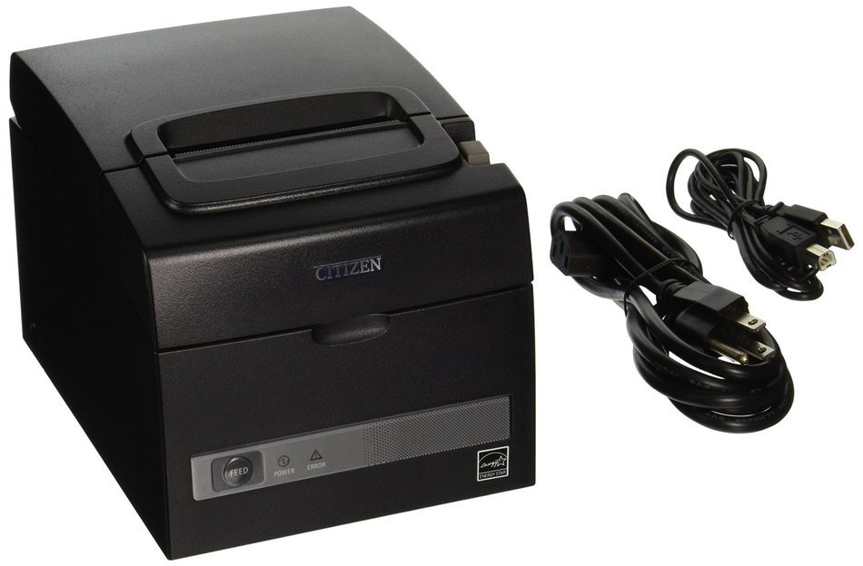 Citizen America CT-S310II-U-BK CT-S310II Series Two-Color POS Thermal Printer with PNE Sensor, 160 mm/Sec Print...