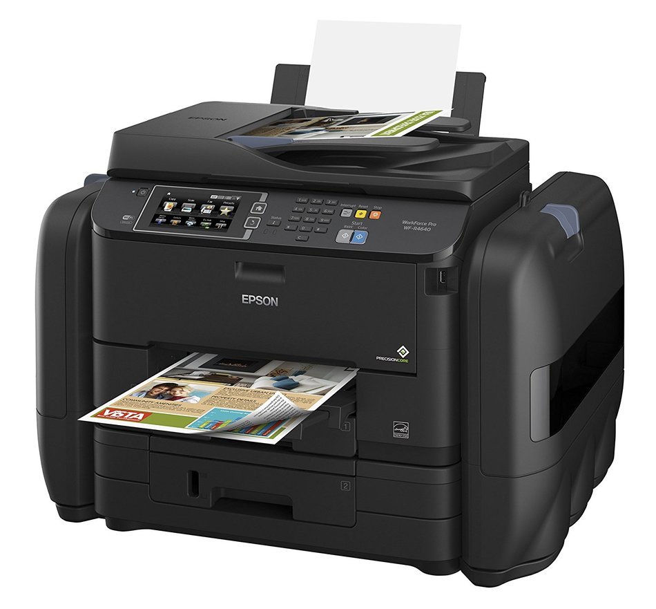 Epson WorkForce Pro WF-R4640 EcoTank Wireless Color All-in-One Supertank Printer with Fax with Ink Bundle N3
