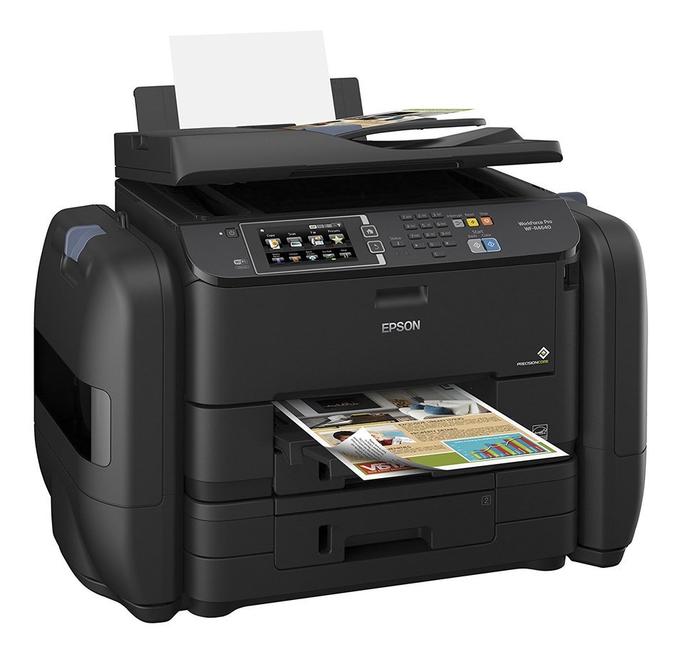 Epson WorkForce Pro WF-R4640 EcoTank Wireless Color All-in-One Supertank Printer with Fax with Ink Bundle N4
