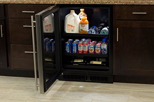Marvel ML24BCG1LS Beverage Center with Door Left Side Hinge, 24", Stainless Steel