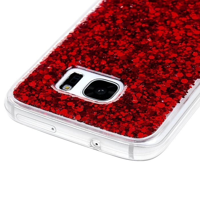 Badalink Galaxy S7 Case Shiny Glitter Sparkle Powder Series Shockproof Drop Protection Soft TPU Rubber Protective... N31
