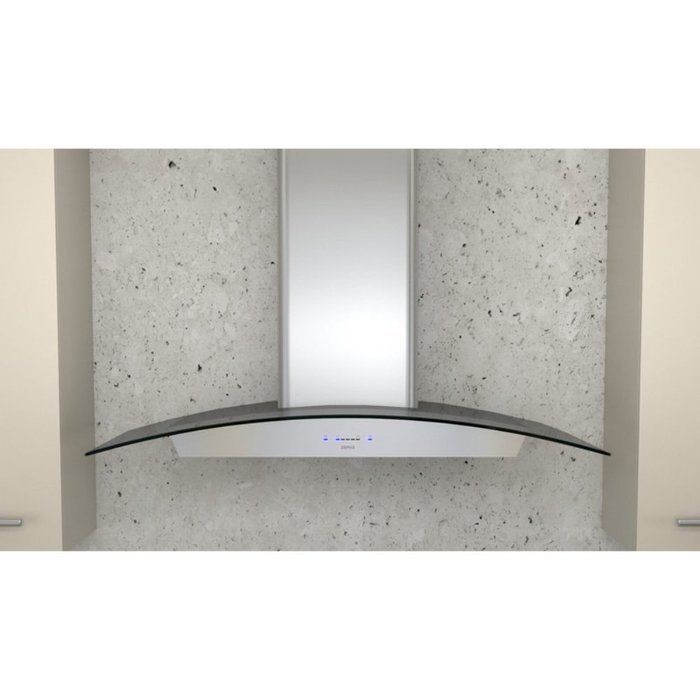 Zephyr 30W in. Ravenna Wall Mounted Range Hood with Gray Glass
