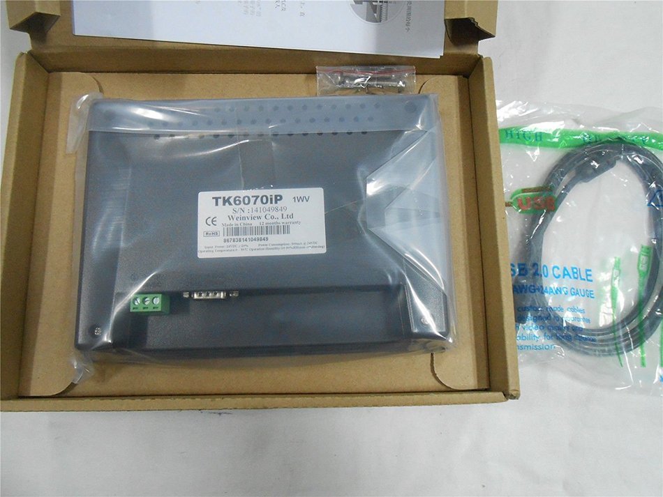 7" inch HMI Touch Screen Control Panel&Program Cable&Software TK6070ip N4