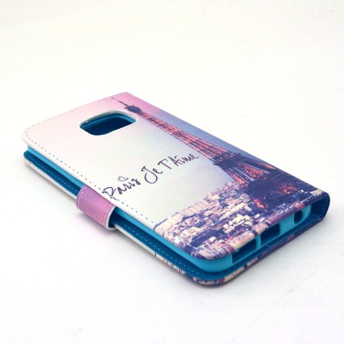 Galaxy S6 Edge Case, Firefish Folio Flip Premium PU Leather Lovely Wallet Shell [Scratch-resistant][Kickstand]... N41