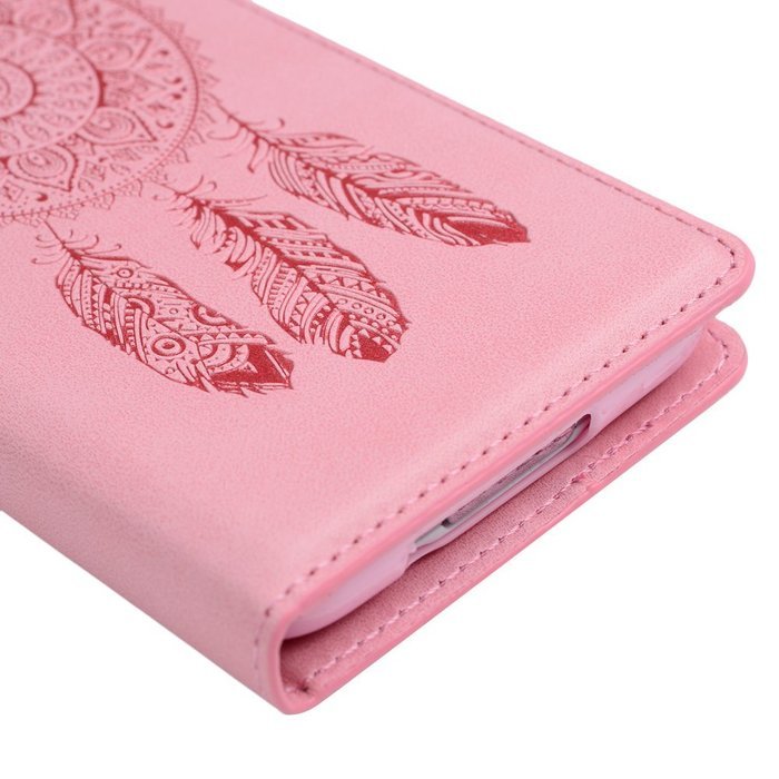 Galaxy S5 Case, YOKIRIN Printed Dream Catcher & Campanula Design [Wrist Strap] Flip Folio... N40