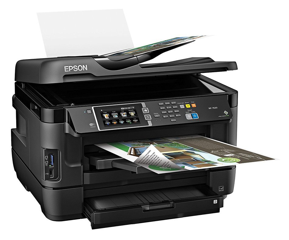 Epson WorkForce WF-7620 Wireless Color All-in-One Inkjet Printer with ...