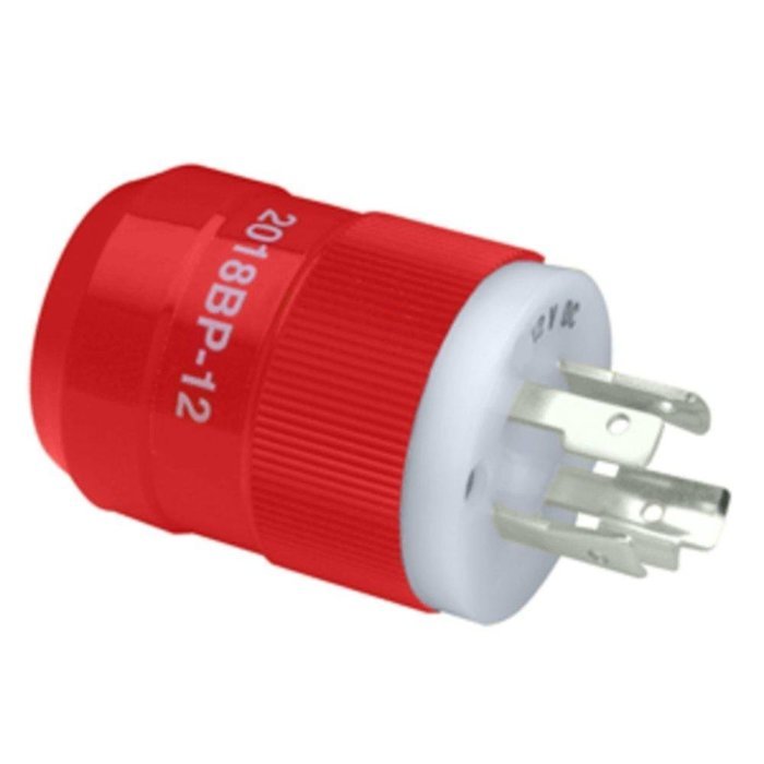 Marinco 2018BP-12 Locking Charger Plug (Male) - Red consumer electronics