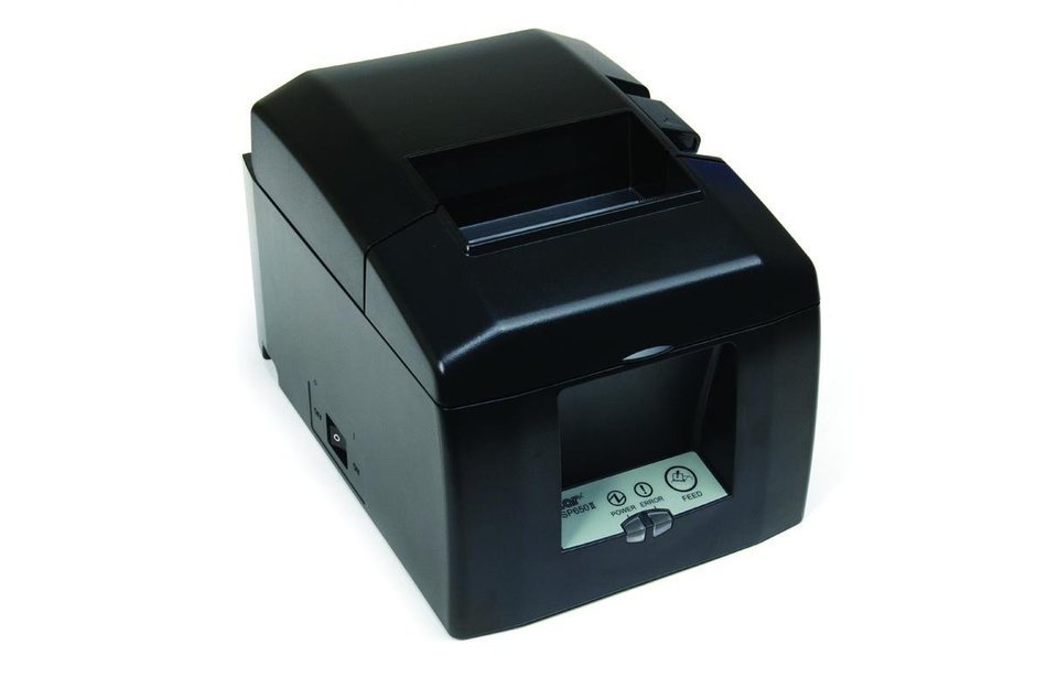 Star Micronics 39449590 Model TSP654IID-24 GRY US Thermal Printer, Cutter, Serial, External Power Supply, Gray