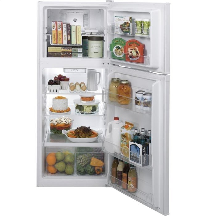 GE White Top Freezer Refrigerator N2