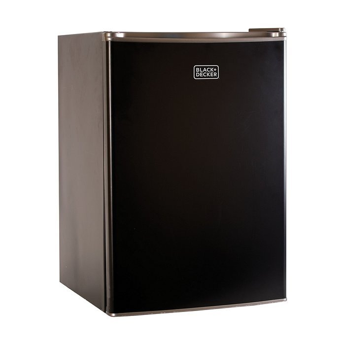 BLACK+DECKER BCRK25B 2.5 Cu. Ft. Energy Star Refrigerator with Freezer, Black