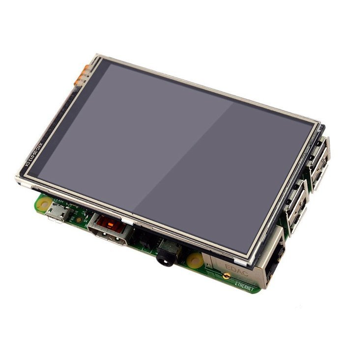 OSOYOO Raspberry Pi 3 3.5&rdquo; LCD Touch Screen Display Monitor + Clear Case + 2PCS Cooling Heat... N4
