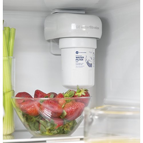 GE GFE24JGKBB 33" French Door Refrigerator with 23.8 cu. ft. Total Capacity, 4 Glass Shelves, 7.3 cu. ft. Freezer... N4