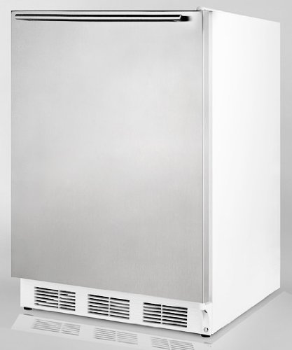 Summit CT66LBISSHH 24" Undercounter Compact Refrigerator with 5.1 cu. ft. Capacity Lock Dual Evaporator Cooling...