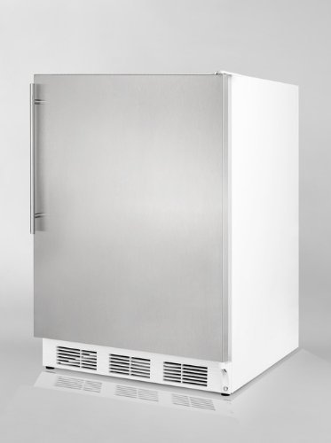 Summit FF7SSHVADA: ADA compliant commercial all-refrigerator for freestanding use, with white cabinet, stainless... N3