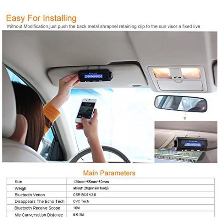 PowerLead Ckit PCK023 Wireless FM Transmitter, Stream Music for Car Stereo System for Smartphone, iPad/iPod, Tablet... N14