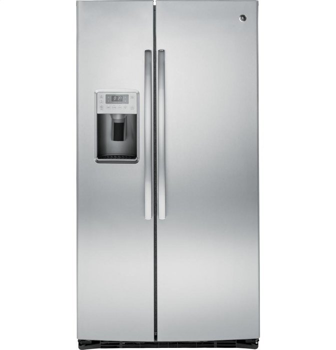 GE PSE25KSHSS Profile 25.4 Cu. Ft. Stainless Steel Side-By-Side Refrigerator - Energy Star N3