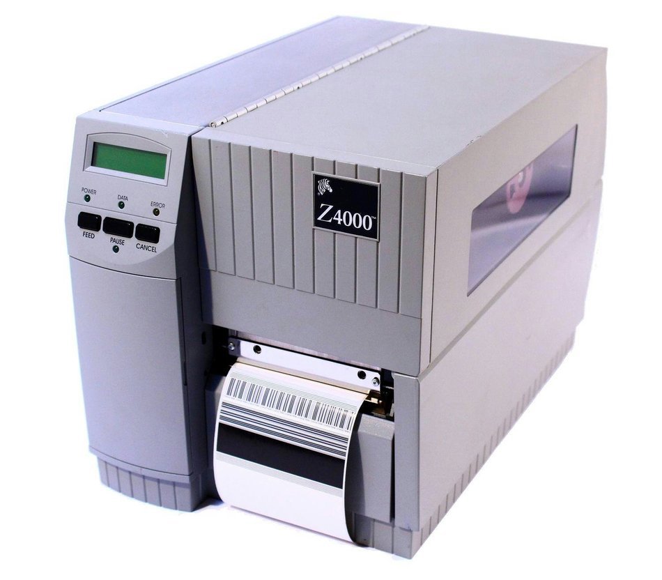 Zebra Z4000 Thermal Barcode Label Tag Printer 4000-211-00000 Parallel Serial 300DPI N2