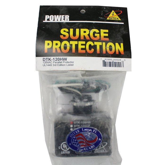 Ditek 120HW 120V AC Parallel Power Surge Protector N2