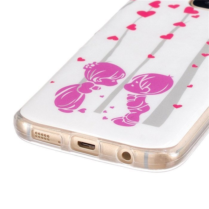 Galaxy S7 Edge Case, Firefish [Fashion Style] [Anti-slip] Ultra Slim Exact Fit Lightweight Flexible TPU Soft Back... N84
