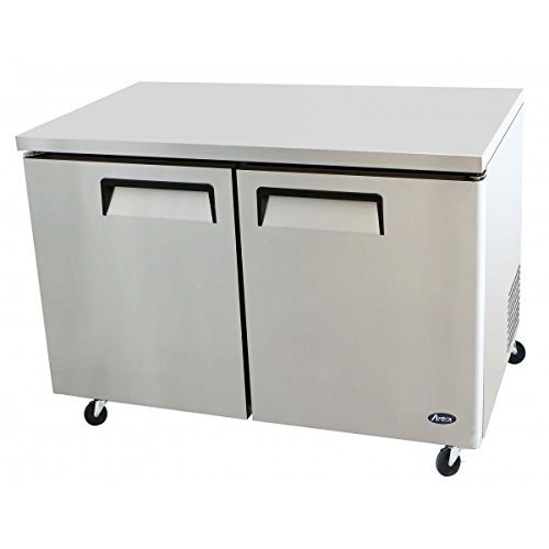 Atosa USA MGF8406 Stainless Steel Undercounter 48-Inch Two Door Freezer