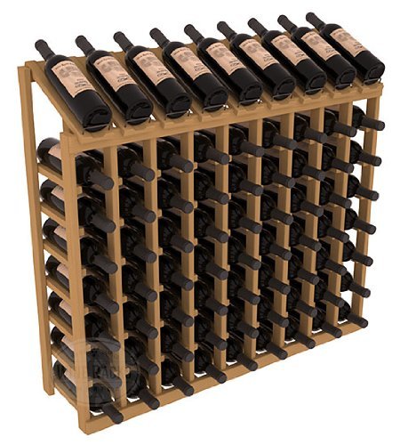 Wine Racks America Ponderosa Pine 9 Column 8 Row Display Top Kit. 13 Stains to Choose From! N4