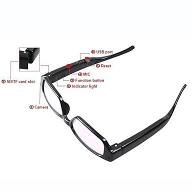 admomon 32GB 720P DVR Camcorder Eyeglass Recorder DV Camera Digital Glasses Video Cam Camcorder N5