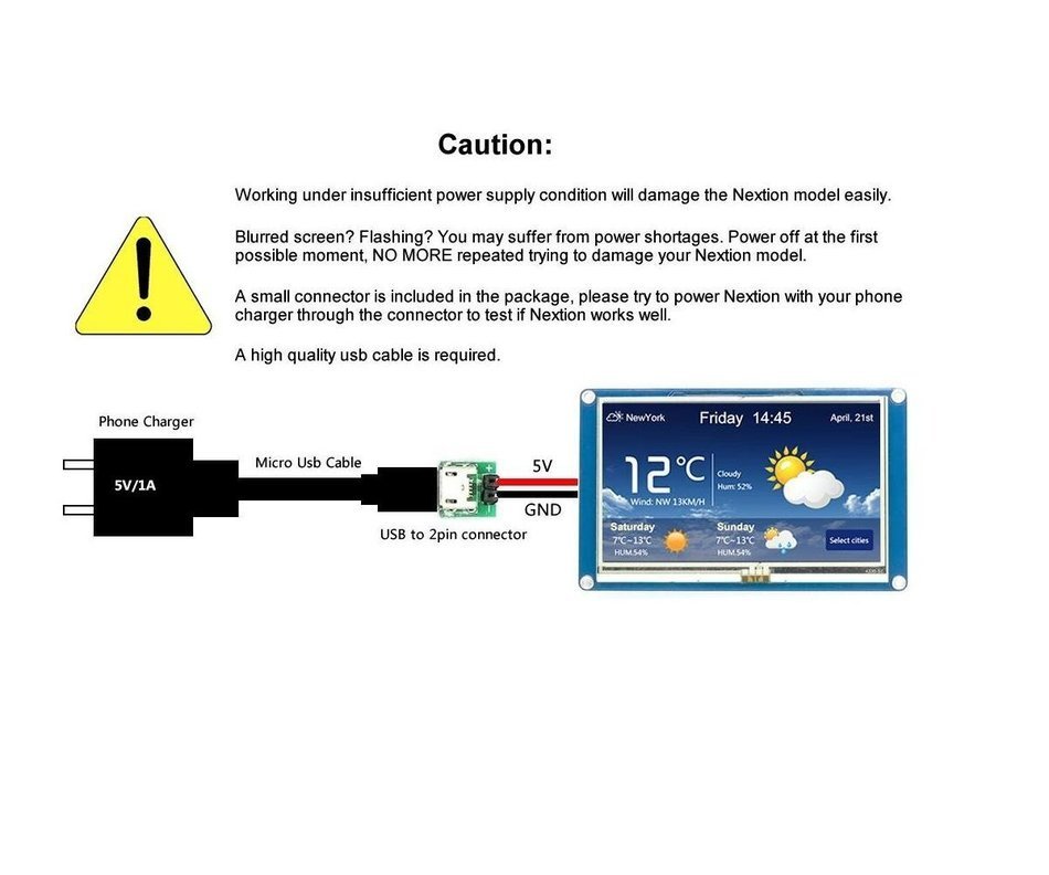 Makerfocus Nextion NX4024K032 Touch Display Enhanced Versions 3.2 Inch HMI LCD N3