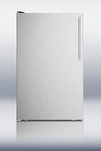 Summit CM421BLXSSHVLHD 20" 4.1 Top Freezer Refrigerator with 4.1 cu. ft. Capacity in Stainless Steel