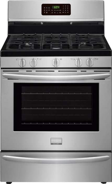 Frigidaire FGGF3058RF 30" Gallery Series Gas Range with 5.0 cu. ft. Oven Capacity, 5 Top Burners in Smudge-Proof...