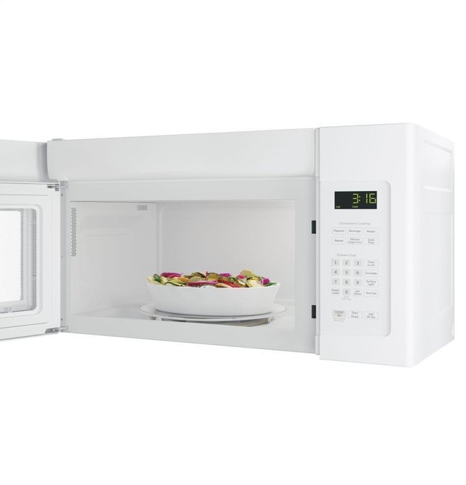 GE JNM3163DJWW 1.6 Cu. Ft. White Over-the-Range Microwave N3