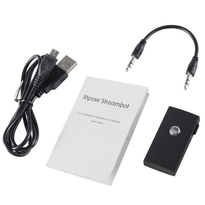 CandyQ 2-In-1 Wireless Bluetooth Audio receiver & Transmitter/Stereo Output /Just need connect to 3.5mm AUX cord... N3