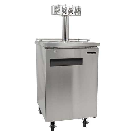 EdgeStar Quadruple Faucet Commercial Direct Draw with Dispense Components - Stainless Steel N2