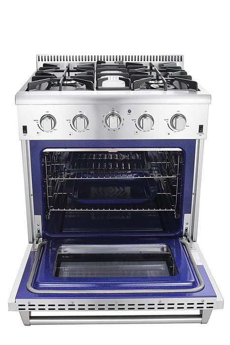 Thorkitchen HRG3026U 30" Gas Range with 4.2 cu. ft. Oven, 4 Burners, Convection Fan, Stainless Steel N3