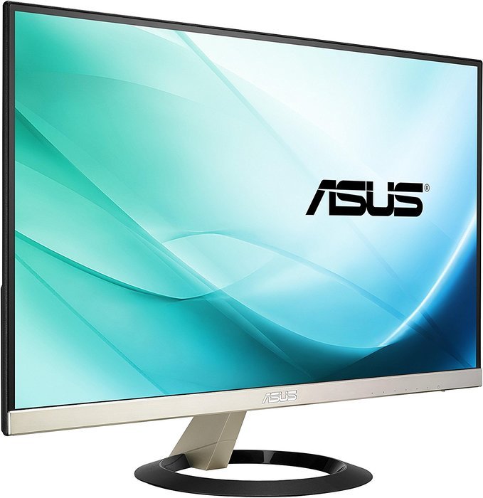 ASUS Frameless Gold 21.5" 5ms (GTG) HDMI Widescreen LCD/LED Monitor IPS 80,000,000:1 , Ultra-Slim... N2