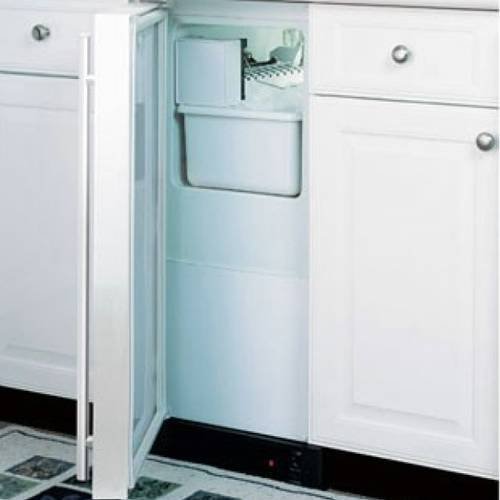 Marvel 25iM-BS-F-L Indoor Undercounter Crescent Ice Machine, Left Hinge, 15-Inch, Stainless Steel N2