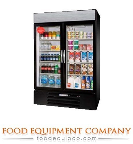 Beverage-Air MMF44-1-B-LED 47 Two-section Refrigerated Display W/ Swing Doors