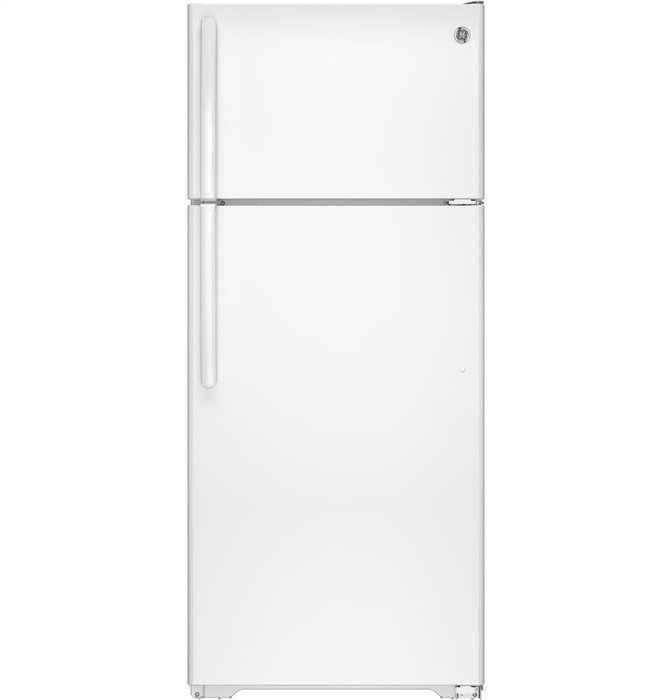 GE GAS18PGJWW Freestanding Top Freezer Refrigerator with 17.5" Capacity, in White N3