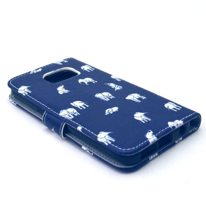 Galaxy S6 Edge Case, Firefish Folio Flip Premium PU Leather Lovely Wallet Shell [Scratch-resistant][Kickstand]... N45