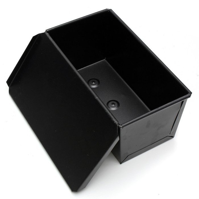 Rectangle Nonstick Box Loaf Tin Kitchen Pastry Bread Cake Baking Pan Bakeware 8-inch x 4-inch Loaf Pan, Black N5