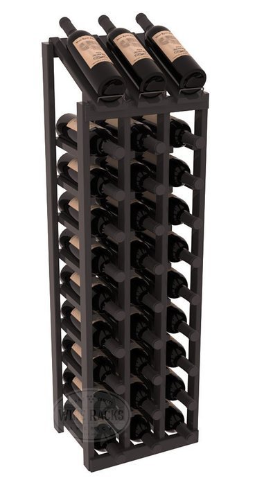 Wine Racks America Ponderosa Pine 3 Column 10 Row Display Top Kit. 13 Stains to Choose From! N7