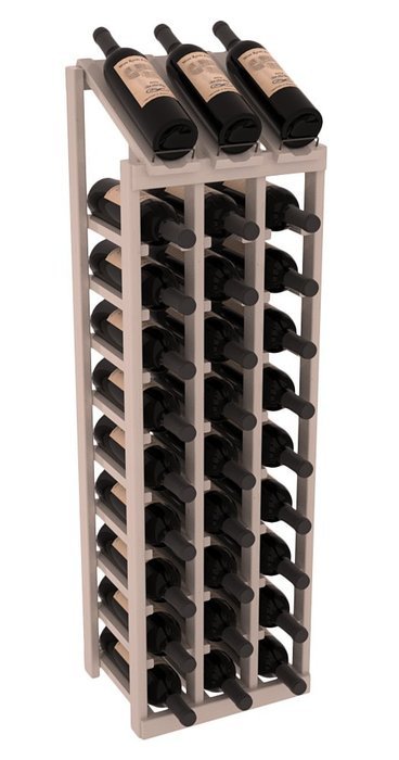 Wine Racks America Ponderosa Pine 3 Column 10 Row Display Top Kit. 13 Stains to Choose From! N8